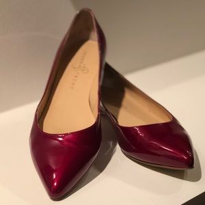 Red Patent Leather Pointy Toe Flats.